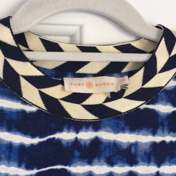 Tory Burch ziggy blue and white tie dye mini dress S - Picture 4 of 12